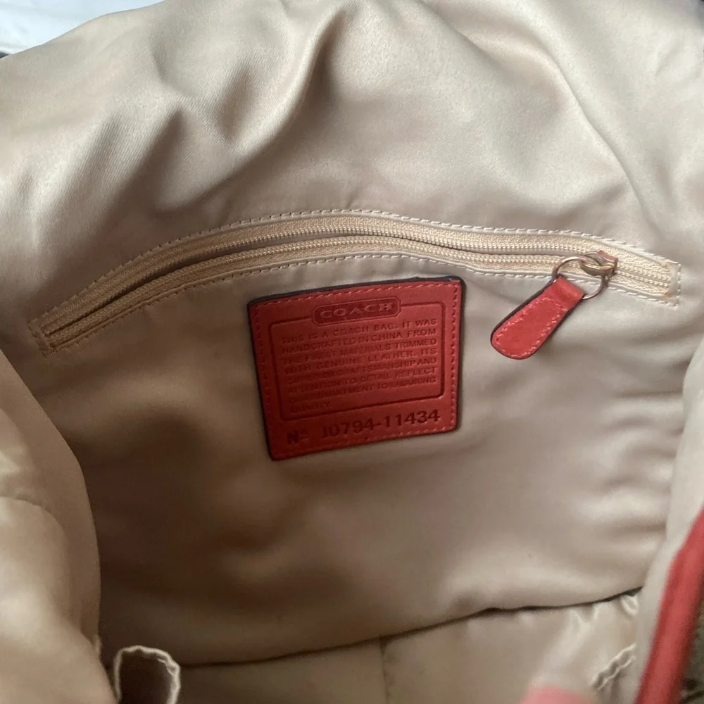 Coach Bleeker Signature Canvas and Leather Shoulder Bag
